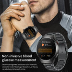 Xiaomi lipídios no sangue úrico glicose no sangue relógio inteligente masculino rastreador de fitness relógio freqüência cardíaca bluetooth chamando ecg + ppg smartwatch