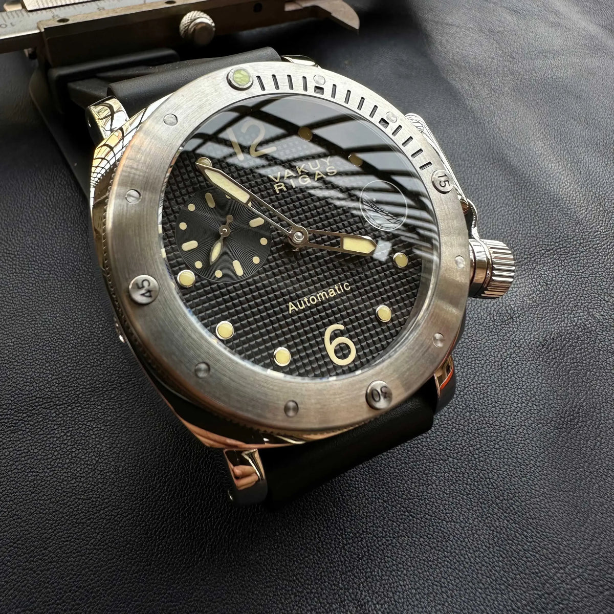 Relógio mecânico automático masculino, relógio militar da marinha para gaivota st25, movimento automático super luminoso 200 à prova d'água