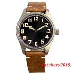 Novo tandorio piloto 39mm relógio de titânio movimento nh35 200m à prova dwaterproof água luminosa mergulho automático relógio masculino vidro safira escovado