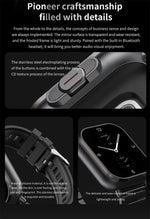 2024 relógio inteligente 2 em 1 com fone de ouvido smartwatch bluetooth chamada relógio masculino gps pista monitor freqüência cardíaca jogar música smartwatch