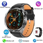 Gt5 pro relógio inteligente masculino 5 pro amoled tela hd bluetooth chamada trajetória gps nfc freqüência cardíaca bússola smartwatches 2024 novo