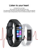 LIGE-Relógio Inteligente Amoled para Homens e Mulheres, Banda Inteligente, Frequência Cardíaca, Sangue, Pulseira Inteligente Impermeável, Rastreador de Fitness Esportivo, 2023