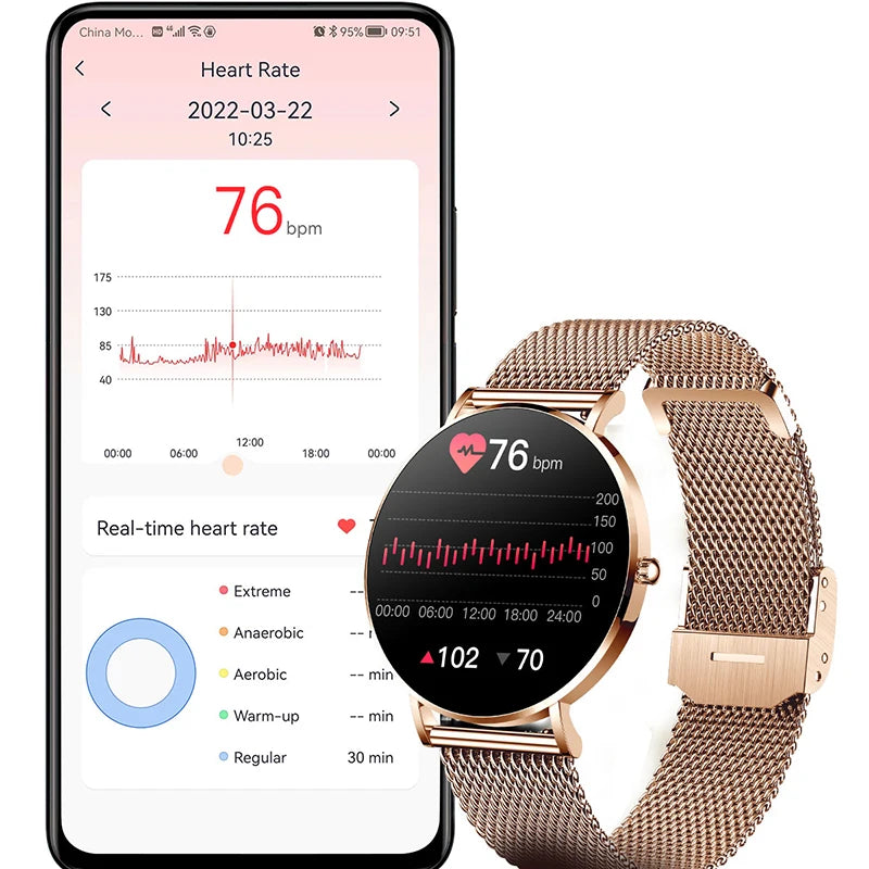 Xiaomi Mijia-Relógio Inteligente Ultrafino para Mulheres, Display AMOLED HD Pixel, Mostra Sempre Chamada, Lembrete De Tempo, 1.36"