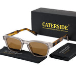 Caterside retro quadrado óculos de sol dos homens punk pequeno quadro marca designer óculos de sol feminino viagem ao ar livre festa melhor presente