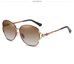 Aowear marca vintage polarizado óculos de sol feminino alta qualidade diamante oversized gradiente óculos de sol lunette de soleil