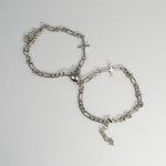 Amantes do amor fivela magnética pulseira criativa dia dos namorados ímã amor atraente pulseira casal pulseiras cubanas