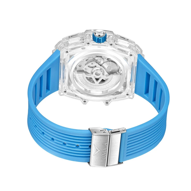 Onola 2023 novo relógio de luxo totalmente automático masculino à prova dwaterproof água moda luxo relógio mecânico