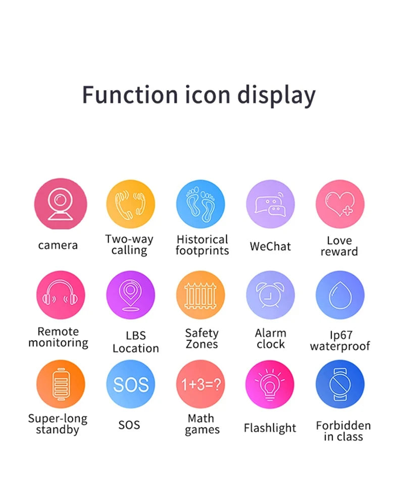 Xiaomi q12 relógio inteligente infantil, à prova d'água, sos, antil-perda, telefone, bate-papo de voz, 2g, cartão sim para meninos e meninas, presente