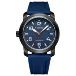 CURREN Moda Simples Relógios Masculinos com Grande Mostrador de Numerais Relógio de Pulso de Quartzo para Cavalheiro de Negócios com Pulseira de Silicone