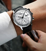 Moda masculina relógios mecânicos negócios relógio de pulso automático aço inoxidável luminoso designer relógio reojes de hombre novo 2023