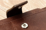 Carteira masculina de couro luxo curto titular do cartão rfid para homens zíper moeda bolsa portátil masculino carteiras billfold