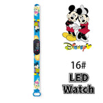 Nova disney mickey minnie led toque relógio donald duckbracelet relógio estudante crianças esportes dos desenhos animados relógio eletrônico presente brinquedo