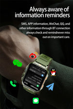 Novo esportes ao ar livre relógio inteligente masculino 1.95 polegada freqüência cardíaca oxigênio no sangue à prova dwaterproof água bt chamada smartwatch presente masculino para android ios