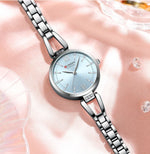 Curren relógios femininos elegante moda original relógio de quartzo para Laides à prova dwaterproof água aço inoxidável simples luxo uso diário