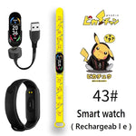 Pikachu Novo Estilo Magnético Bluetooth Relógio Inteligente Esportes Eletrônico Freqüência Cardíaca Pressão Pedômetro Música Monitoramento do Sono Blood Toy