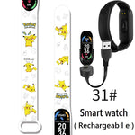 Pikachu Novo Estilo Magnético Bluetooth Relógio Inteligente Esportes Eletrônico Freqüência Cardíaca Pressão Pedômetro Música Monitoramento do Sono Blood Toy