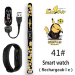 Pikachu Novo Estilo Magnético Bluetooth Relógio Inteligente Esportes Eletrônico Freqüência Cardíaca Pressão Pedômetro Música Monitoramento do Sono Blood Toy