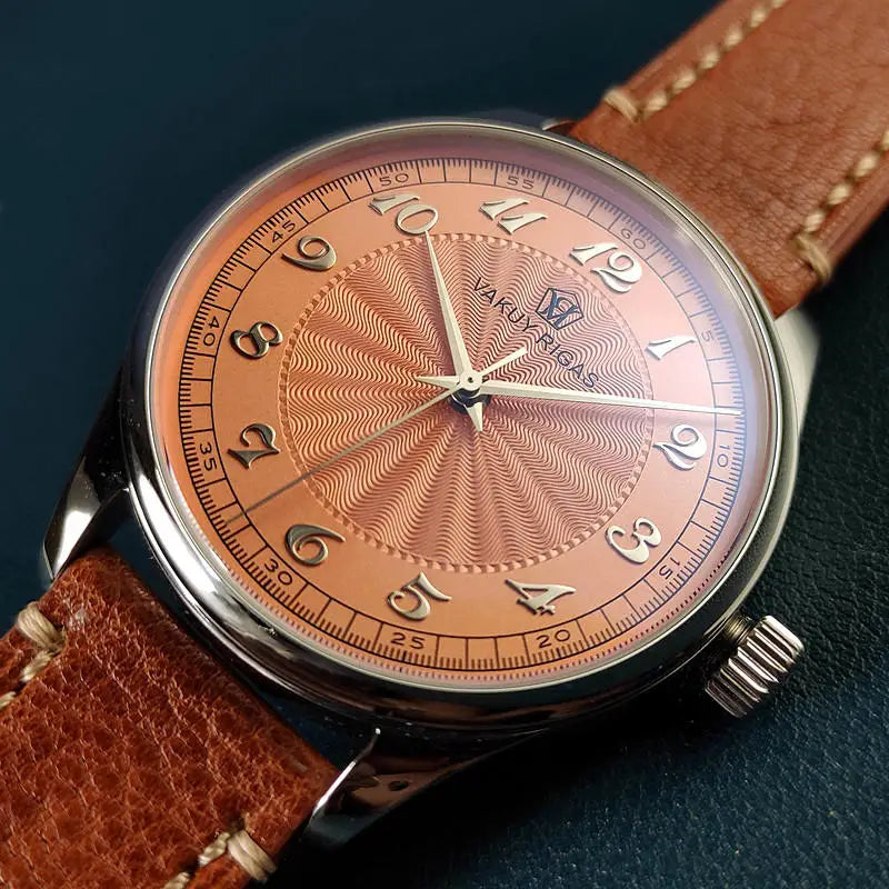 Relógio de pulso mecânico automático masculino, impermeável, calendário luminoso, ponteiro de gás, piloto alemão, NH38A movimento, C1