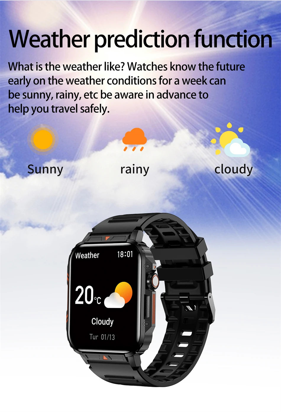 Novo esportes ao ar livre relógio inteligente masculino 1.95 polegada freqüência cardíaca oxigênio no sangue à prova dwaterproof água bt chamada smartwatch presente masculino para android ios