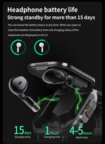 2024 relógio inteligente 2 em 1 com fone de ouvido smartwatch bluetooth chamada relógio masculino gps pista monitor freqüência cardíaca jogar música smartwatch