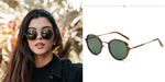 Zenottic steampunk óculos de sol redondo espelho polarizado (01 cores) óculos de sol para mulheres homens vintage tons uv400