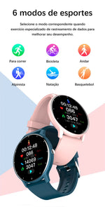 Lige 2025 novo relógio inteligente masculino tela de toque completa esporte fitness relógio ip67 à prova dip67 água bluetooth para android ios smartwatch masculino + caixa