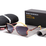 Barcur-óculos de sol femininos, óculos oversized, óculos polarizadores, lente gradiente, proteção uv400