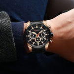 Curren relógios masculinos marca superior grande esporte relógio de luxo militar aço quartzo relógios pulso cronógrafo design ouro relógio masculino