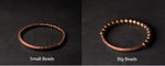 Pulseira de cobre puro martelado artesanal, vintage, artificial, oxidado, estilo rock, metal, unissex, joias para homens e mulheres