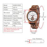 Bobo pássaro relógios mecânicos masculino feminino automático duplo tourbillon relógio de pulso roda balanço metal de madeira relógio relogio