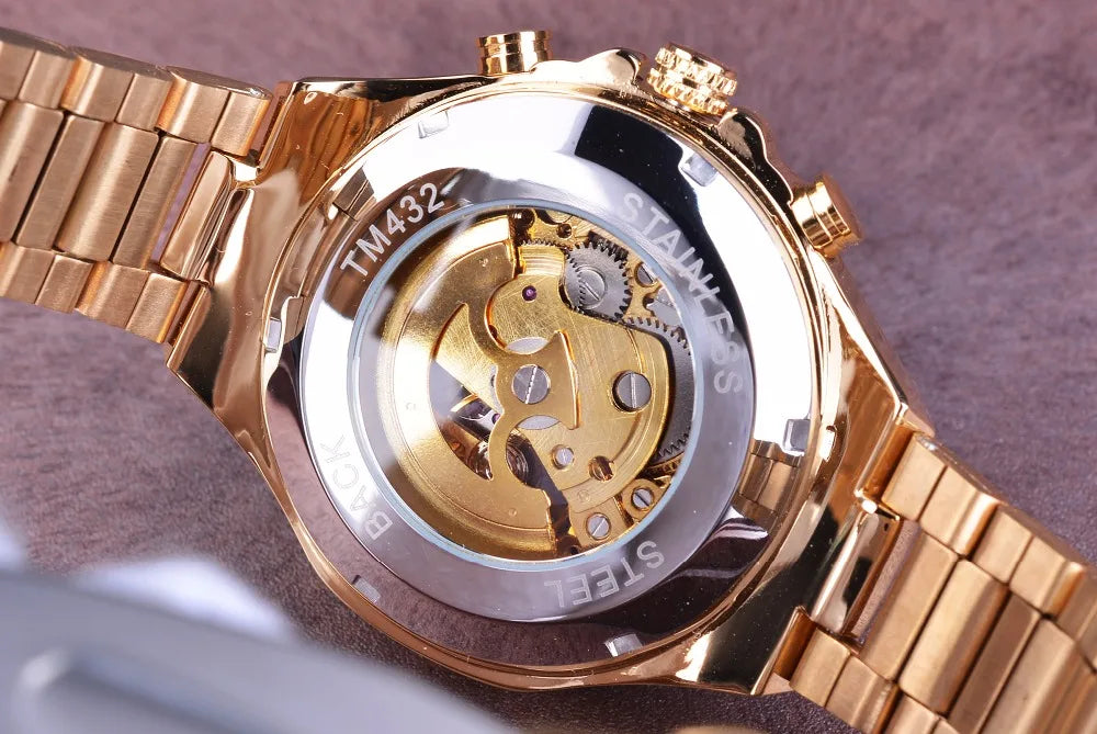 Vencedor mecânico esporte design moldura relógio de moda dos homens relógios topo marca luxo montre homme relógio masculino esqueleto automático