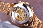 Vencedor mecânico esporte design moldura relógio de moda dos homens relógios topo marca luxo montre homme relógio masculino esqueleto automático