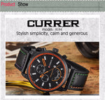 Curren relógio de quartzo masculino relógios topo marca de luxo famoso relógio de pulso masculino relógio de pulso de quartzo-relógio masculino