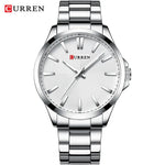 Relogio masculino curren relógios masculinos marca de luxo moda masculina relógio de negócios casual à prova dwaterproof água relógio de pulso de quartzo