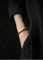 Pulseira de cobre puro martelado artesanal, vintage, artificial, oxidado, estilo rock, metal, unissex, joias para homens e mulheres