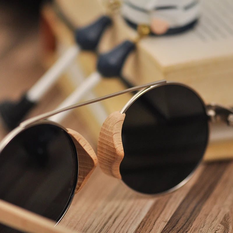 BOBO BIRD-Óculos de sol de madeira para homens e mulheres, marca de luxo, óculos femininos