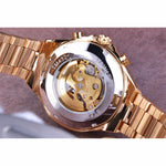 Vencedor mecânico esporte design moldura relógio de moda dos homens relógios topo marca luxo montre homme relógio masculino esqueleto automático