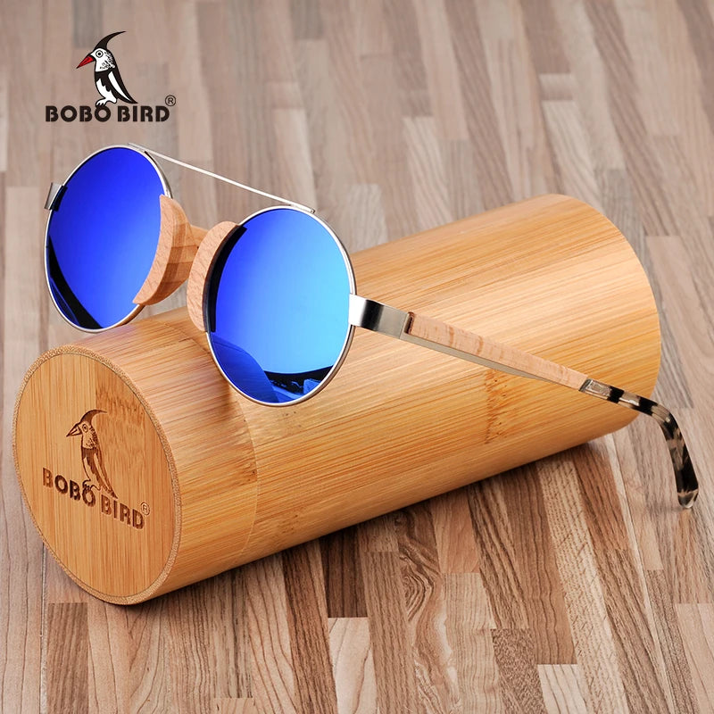 BOBO BIRD-Óculos de sol de madeira para homens e mulheres, marca de luxo, óculos femininos