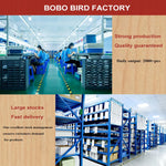 Bobo bird relógios masculinos, relógio de pulso de quartzo de madeira com pulseira de couro genuíno com caixa de papel, relógios masculinos