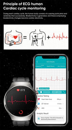 Xiaomi lipídios no sangue úrico glicose no sangue relógio inteligente masculino rastreador de fitness relógio freqüência cardíaca bluetooth chamando ecg + ppg smartwatch