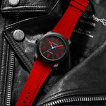 CURREN Moda Simples Relógios Masculinos com Grande Mostrador de Numerais Relógio de Pulso de Quartzo para Cavalheiro de Negócios com Pulseira de Silicone