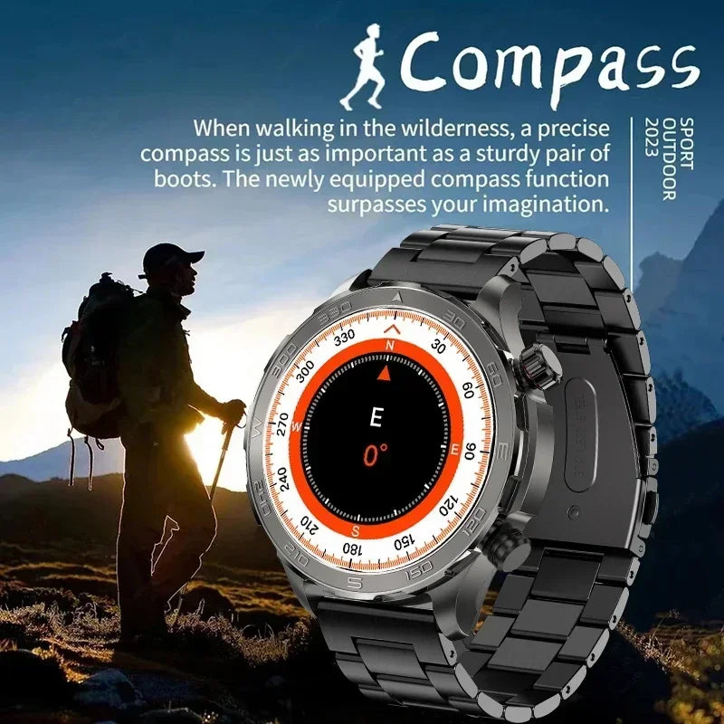 Xiaomi 2025 nova chamada bluetooth relógio inteligente amoled hd tela grande freqüência cardíaca nfc ip68 à prova dip68 água gps esportes relógio inteligente