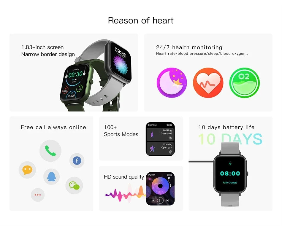 Xiaomi chamada relógio inteligente feminino mostrador personalizado smartwatch para android ios à prova dwaterproof água bluetooth música relógios relógio de toque completo