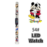 Nova disney mickey minnie led toque relógio donald duckbracelet relógio estudante crianças esportes dos desenhos animados relógio eletrônico presente brinquedo
