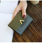 Couro nova bolsa feminina pequena carteira de couro curto marca luxo mini moda feminina carteiras e bolsa titular do cartão de crédito
