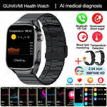 2024 novo grau médico ácido úrico gordura no sangue smartwatch ecg glicose no sangue freqüência cardíaca pressão arterial monitoramento de saúde relógio inteligente