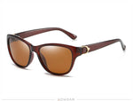 Aowear feminino polarizado vintage óculos de sol para mulheres moda espelho tons óculos de sol senhoras condução óculos gafas de sol mujer