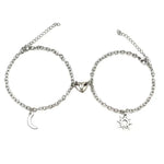 Amantes do amor fivela magnética pulseira criativa dia dos namorados ímã amor atraente pulseira casal pulseiras cubanas