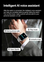 2024 novo grau médico ácido úrico gordura no sangue smartwatch ecg glicose no sangue freqüência cardíaca pressão arterial monitoramento de saúde relógio inteligente