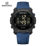 NAVIFORCE NF7104 Novos relógios esportivos digitais LCD para homens moda pulseira de silicone relógio de pulso eletrônico militar